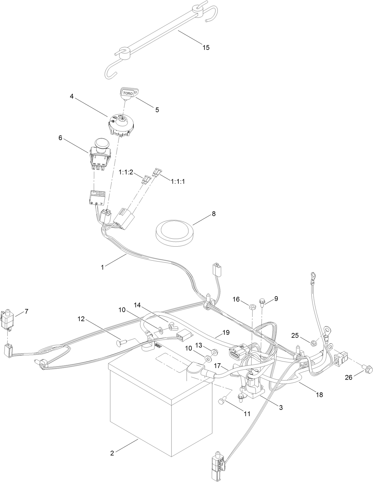 Battery and Electrical Assembly