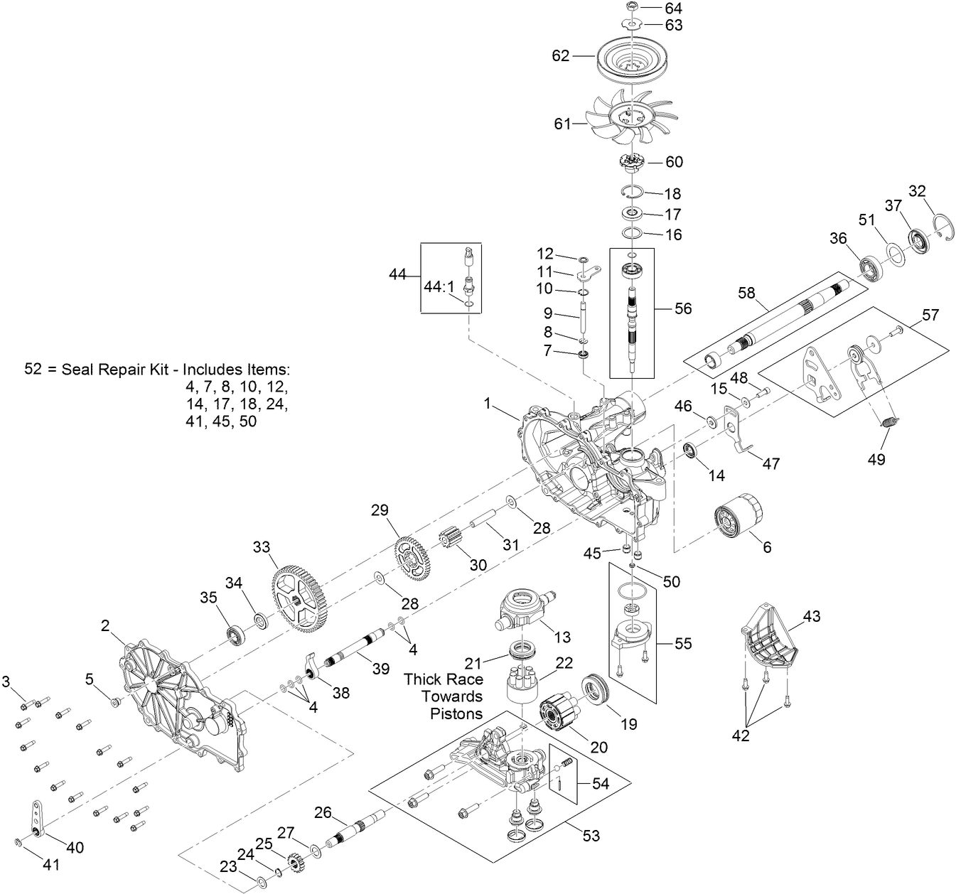 LH Transaxle Assembly No. 135-1051