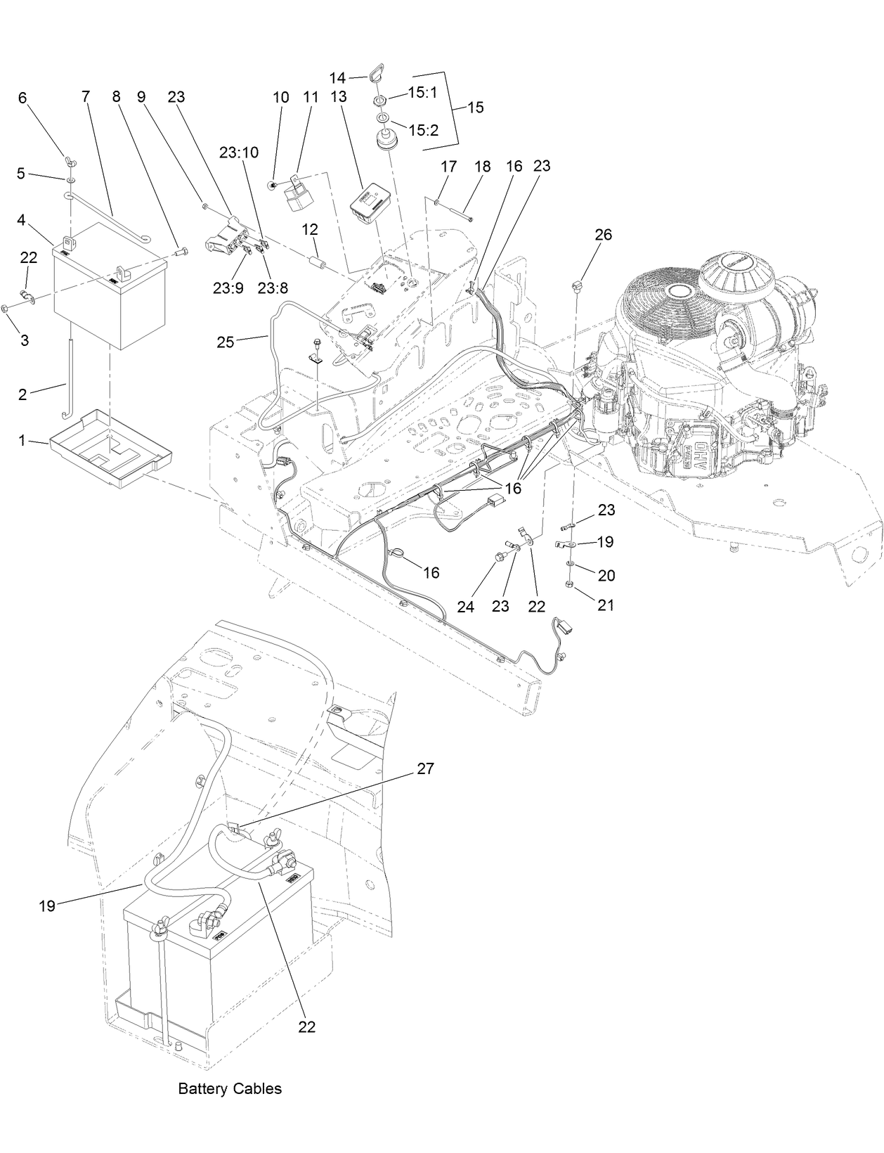 Battery and Electrical System Assembly