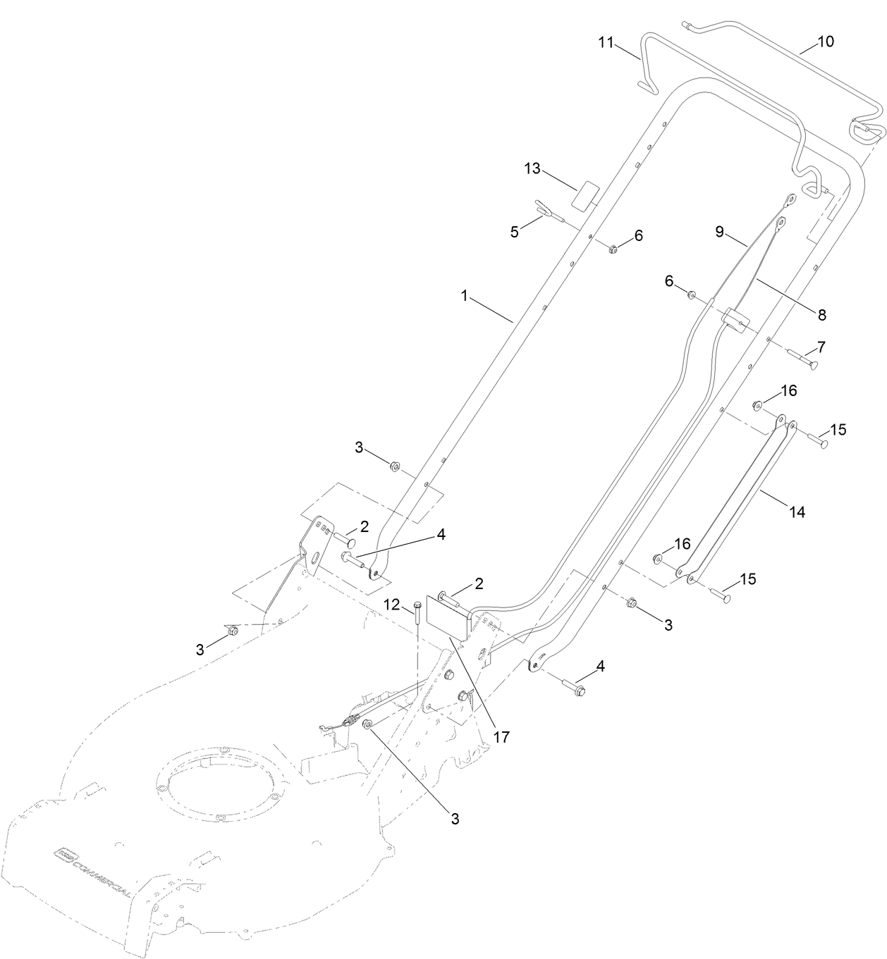 Handle and Brake Assembly