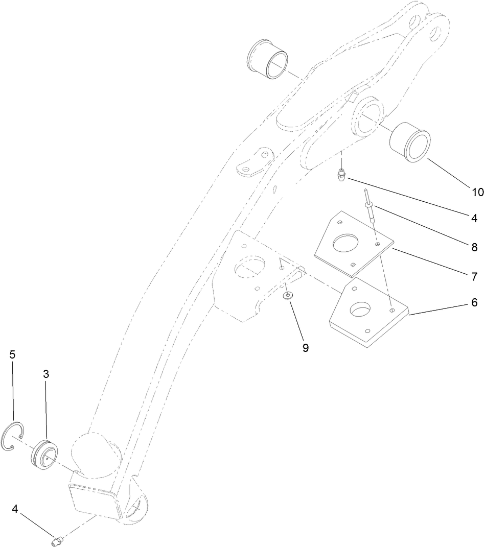 LH Lift Arm Assembly No. 108-1948