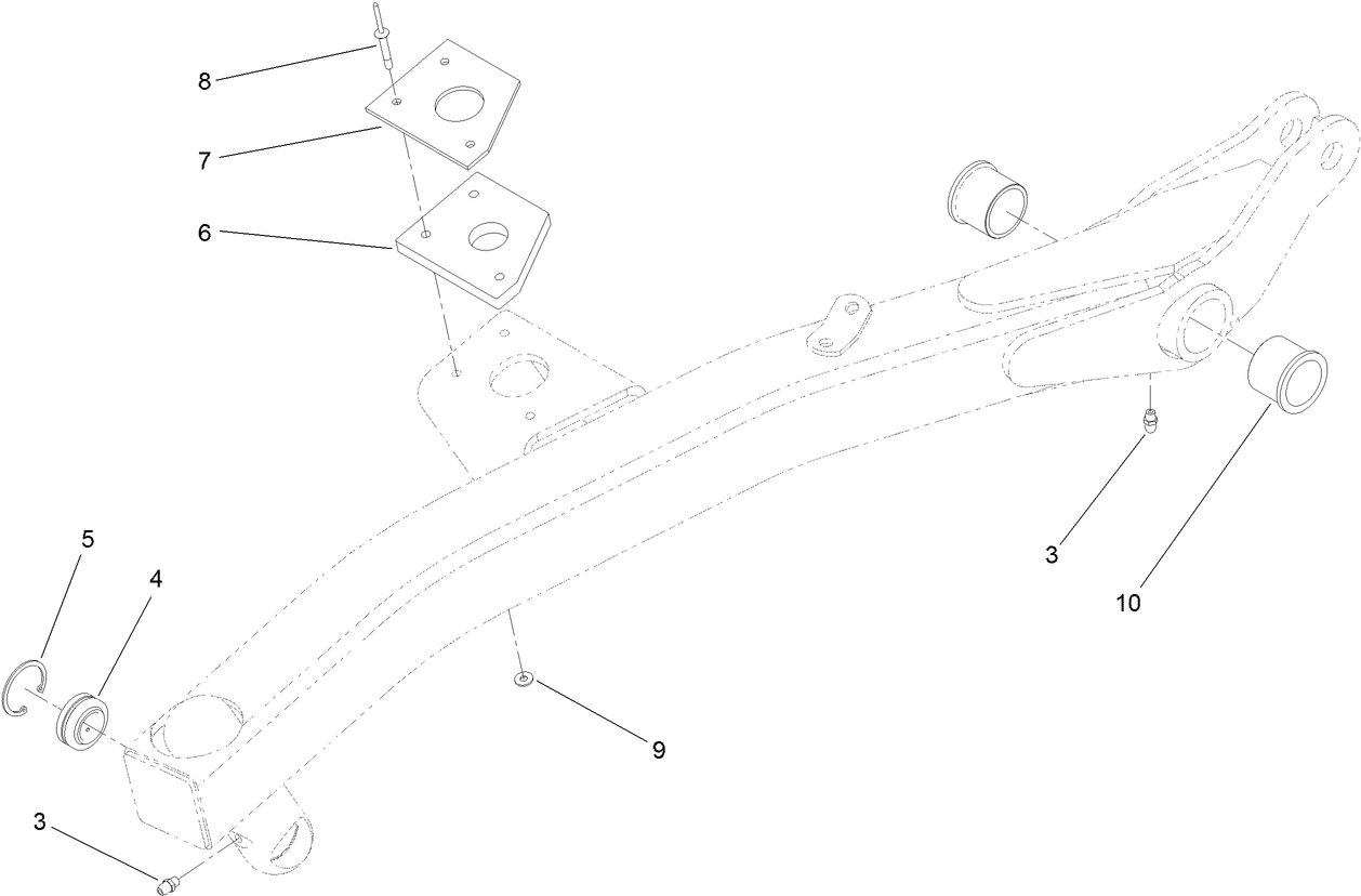 RH Lift Arm Assembly No. 108-1947