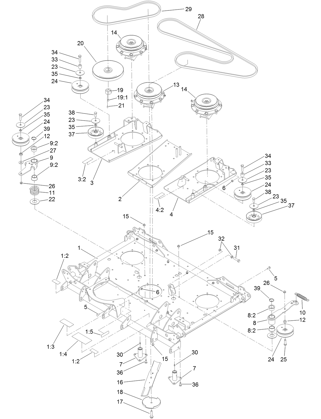 Center Deck Assembly