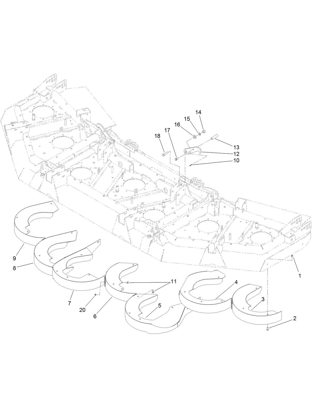 Rear Discharge Baffle Assembly