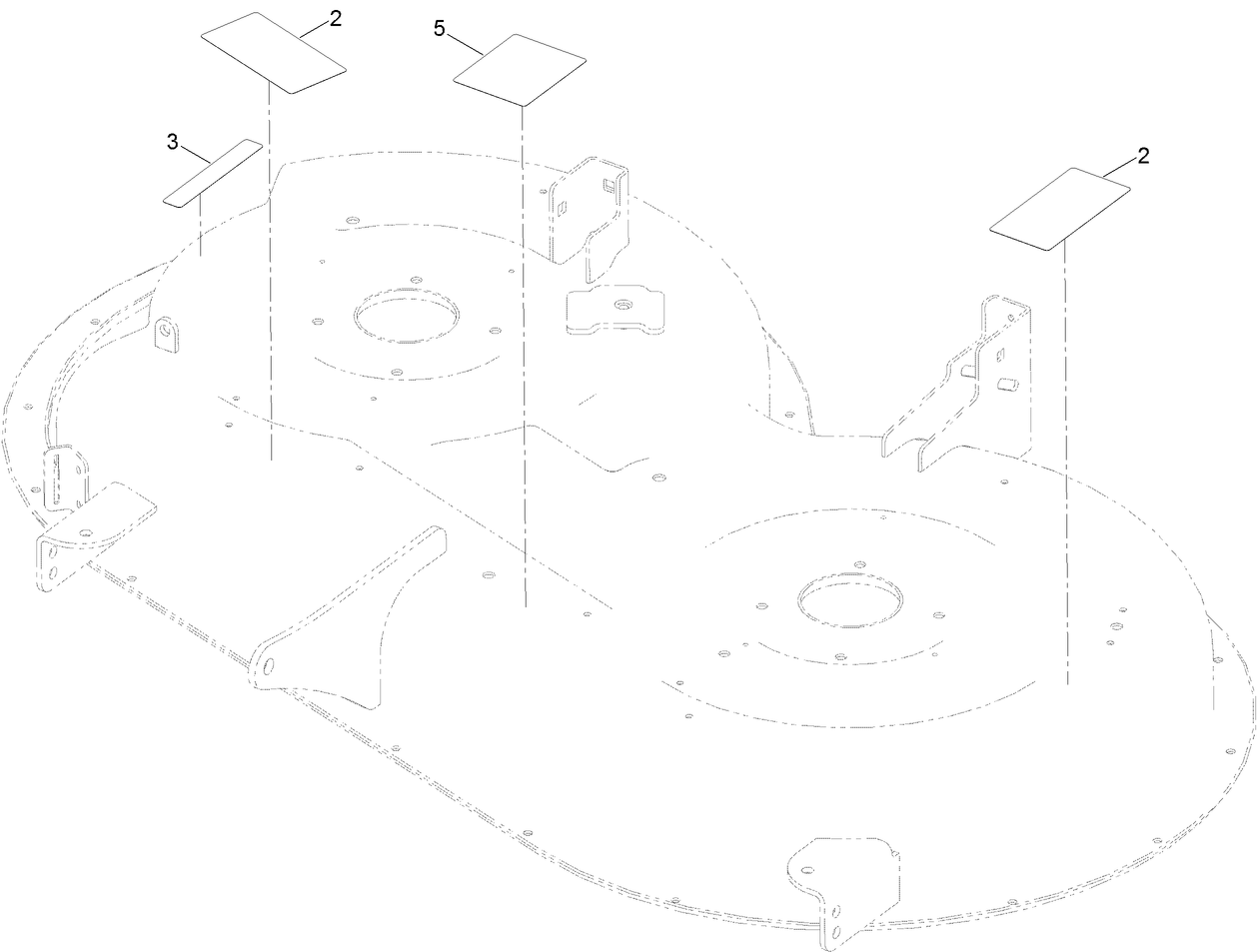 42 Inch Decal and Deck Assembly  No. 137-7041