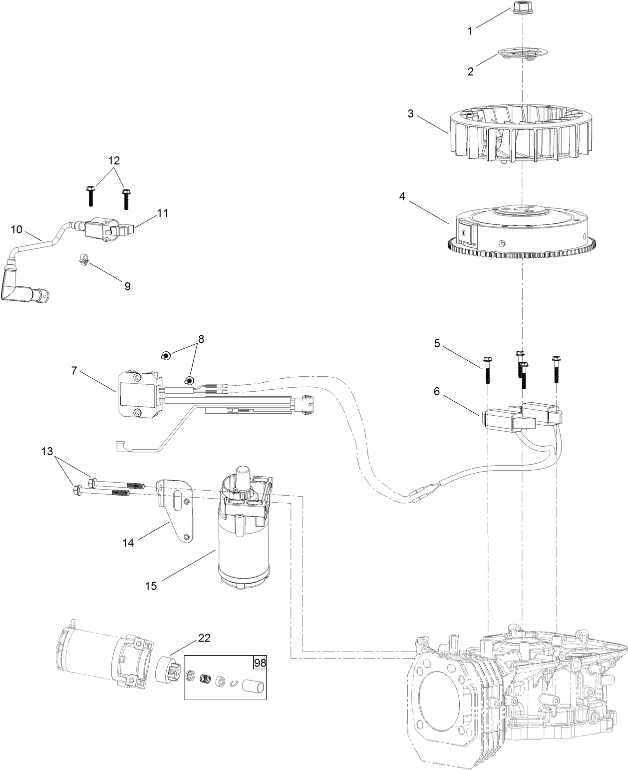 Ignition and Electrical Assembly