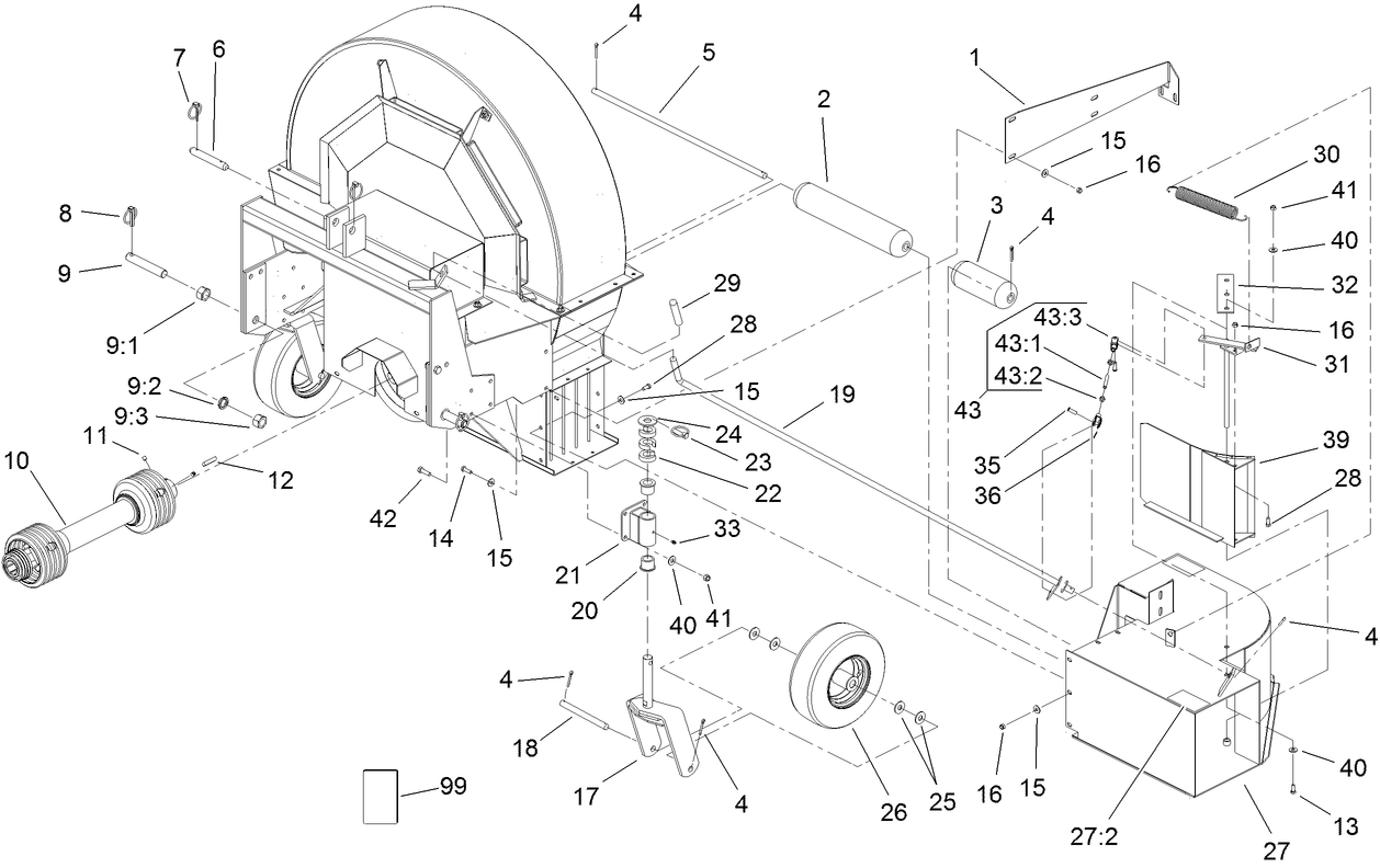 Chute and Roller Assembly