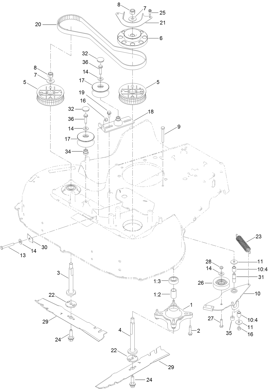 Spindle and Blade Assembly