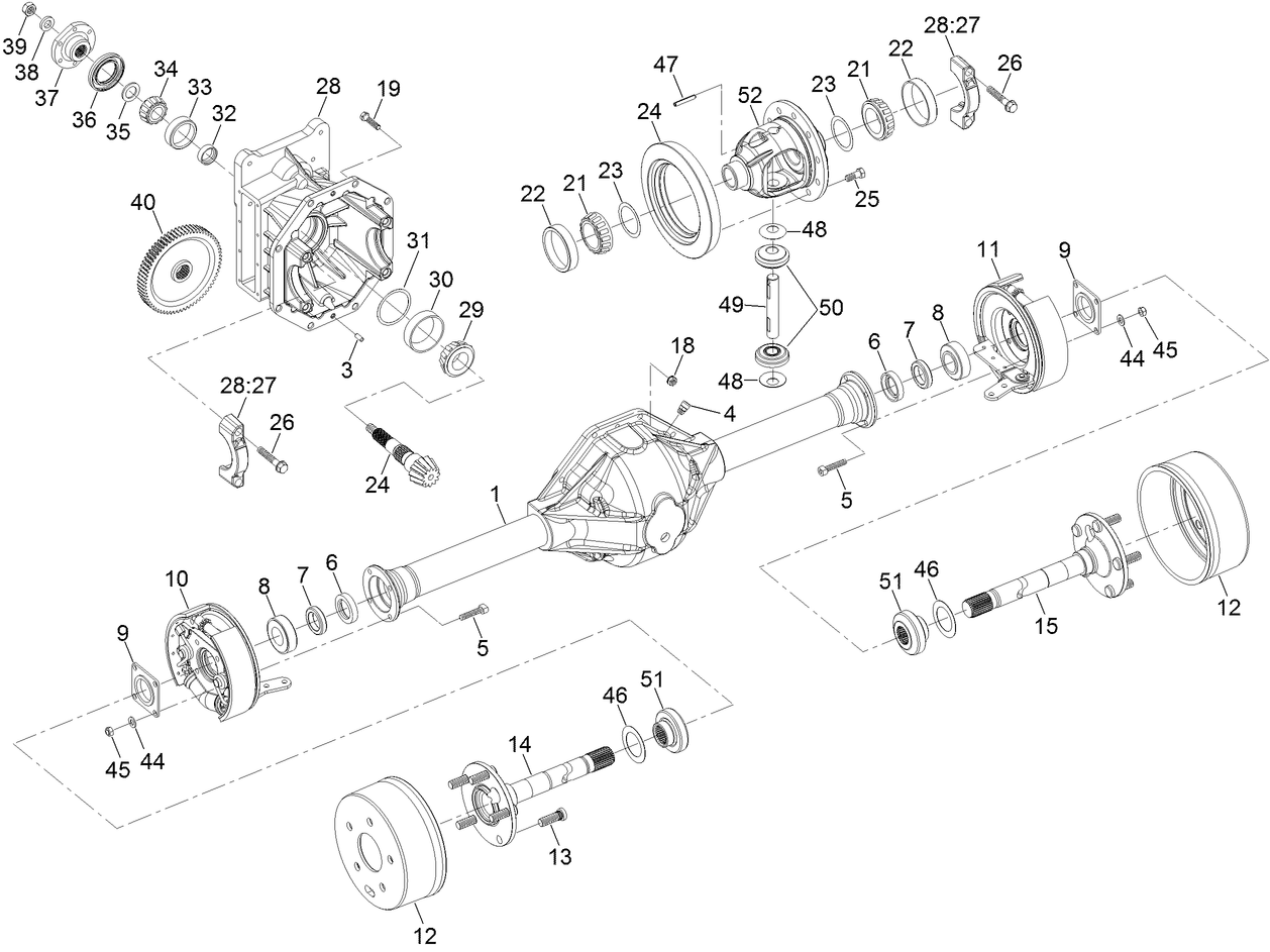 Front Axle Assembly No. 138-1924-03