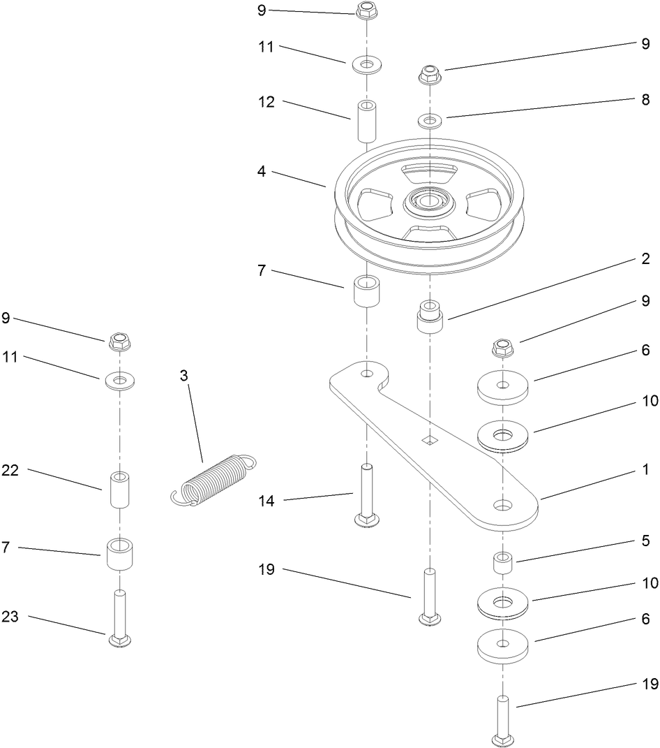 Spring Idler Assembly No. 114-1812