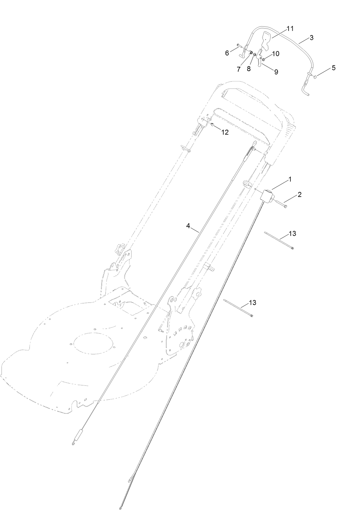 Upper Handle Component Assembly