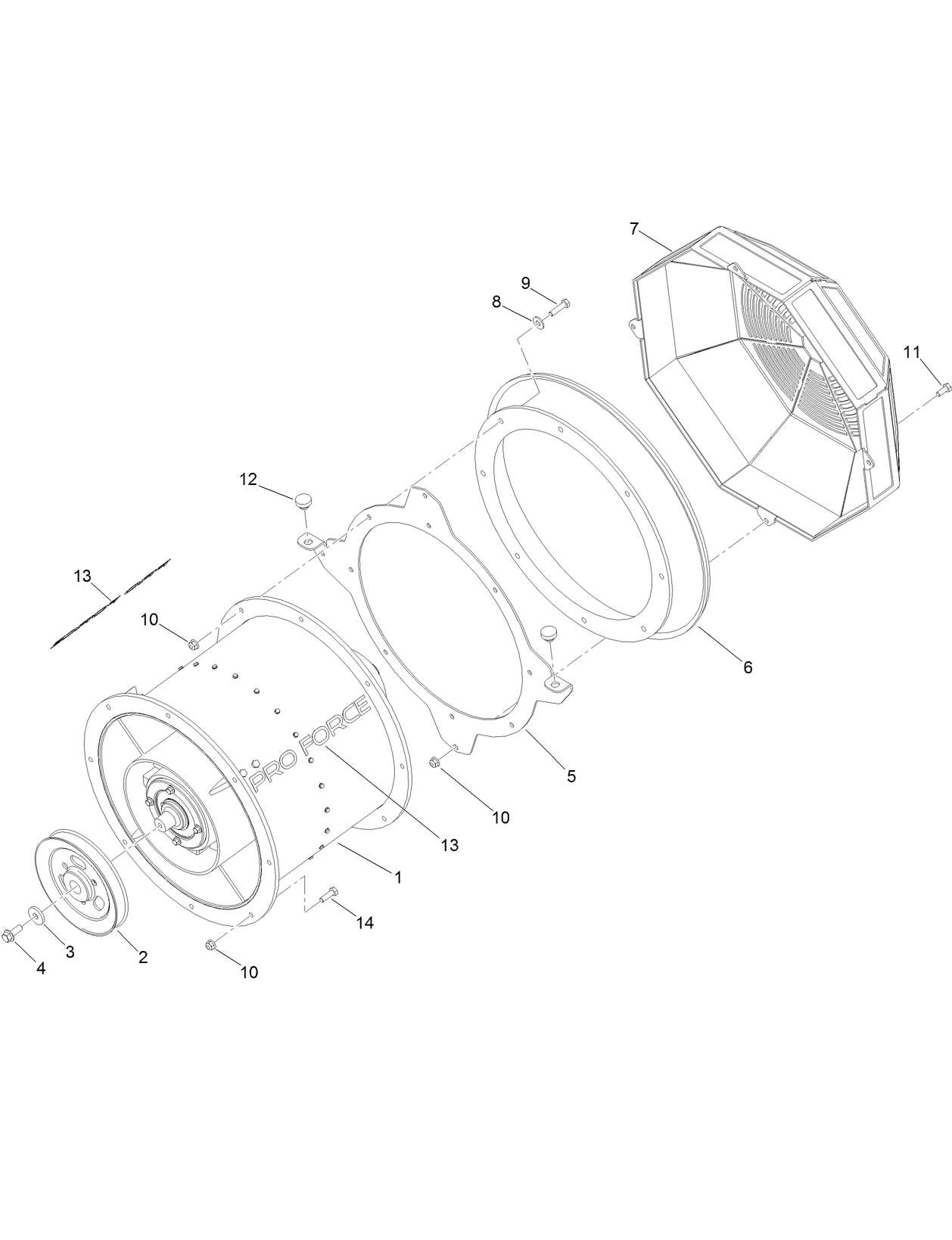 Turbine and Fan Guard Assembly