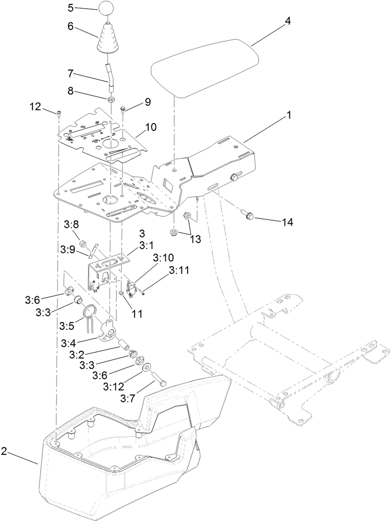 Console and Reel Control Assembly