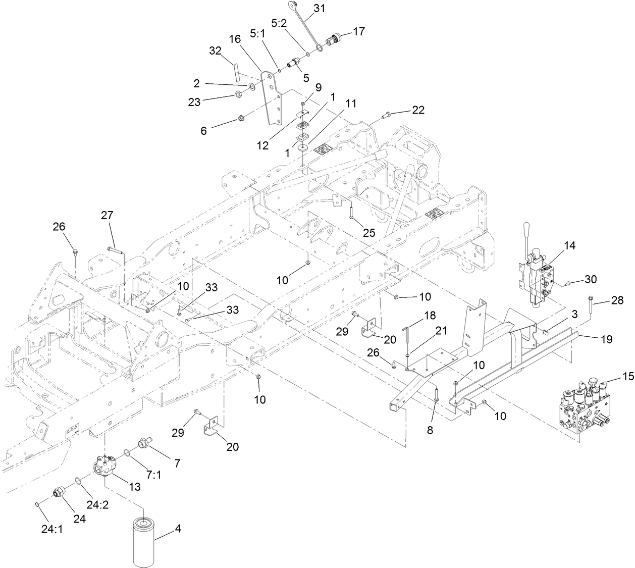 Manifold, Filter and Auxiliary Valve Assembly