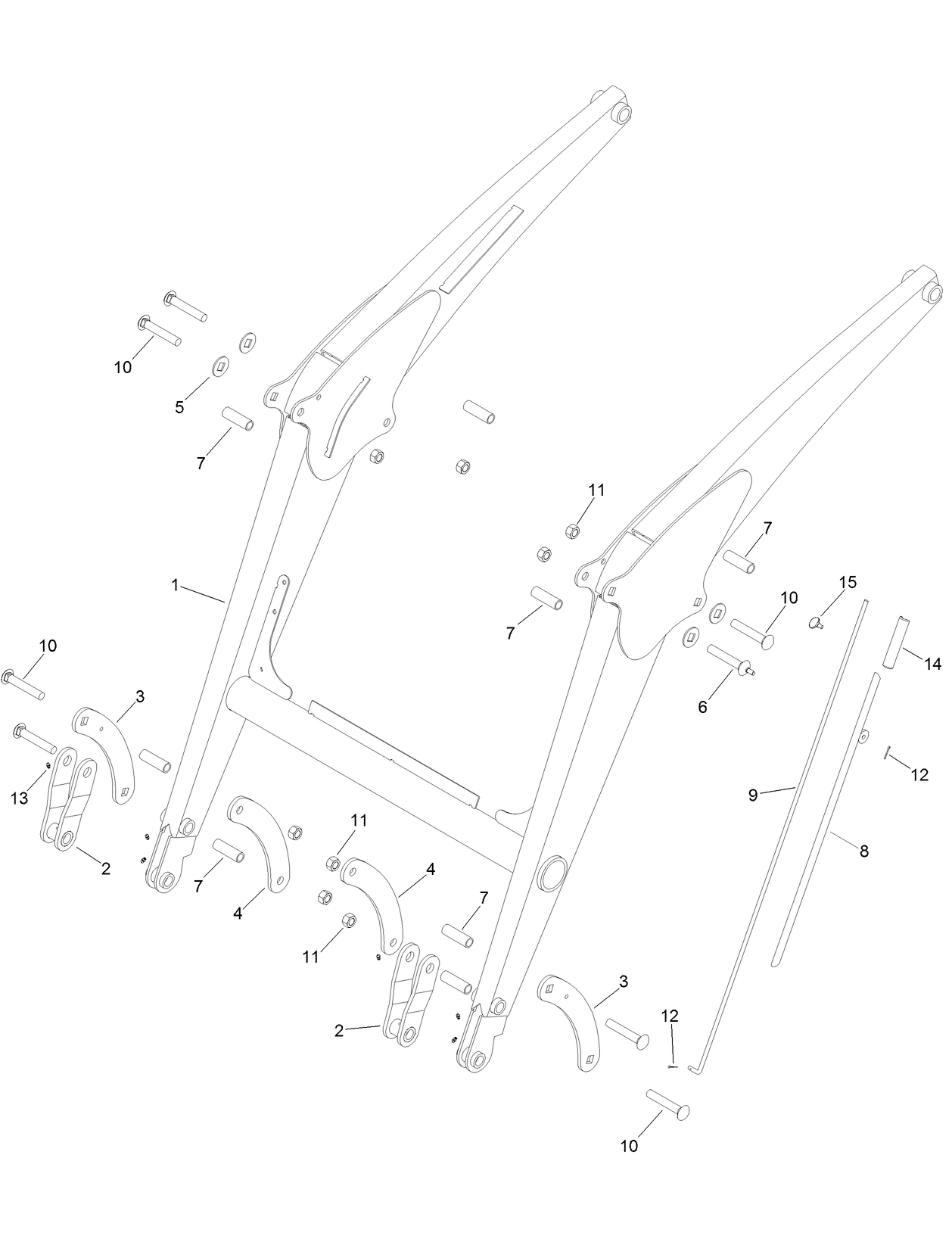 Turf Loader Frame Assembly