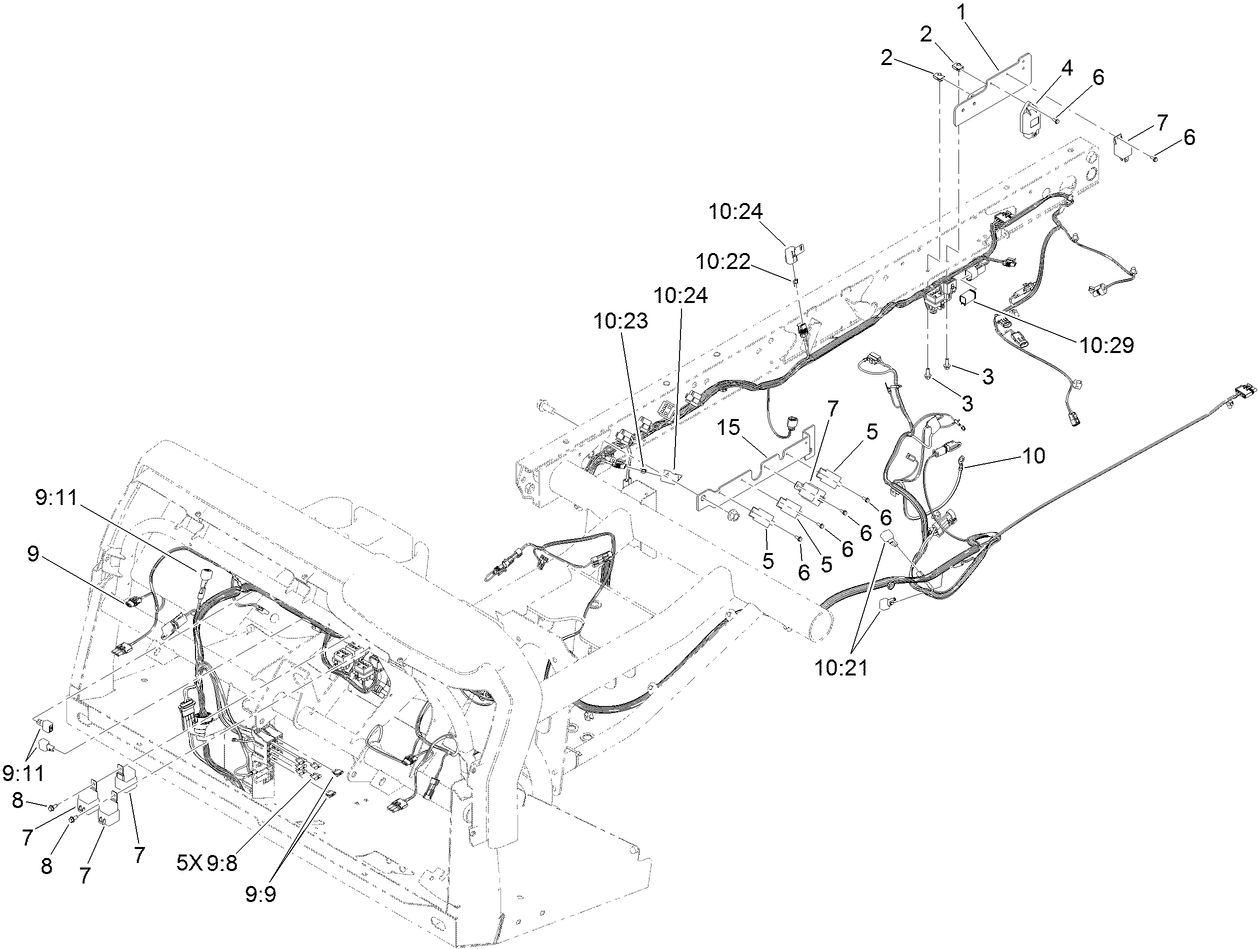 Front and Rear Wire Harness Assembly