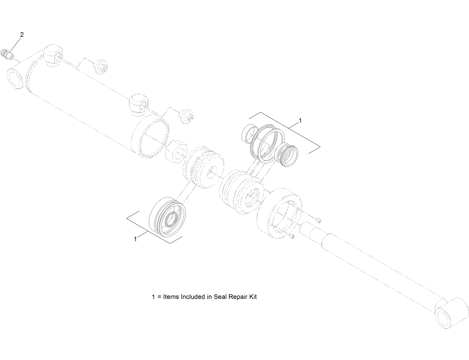 Hydraulic Cylinder Assembly No. 133-7622