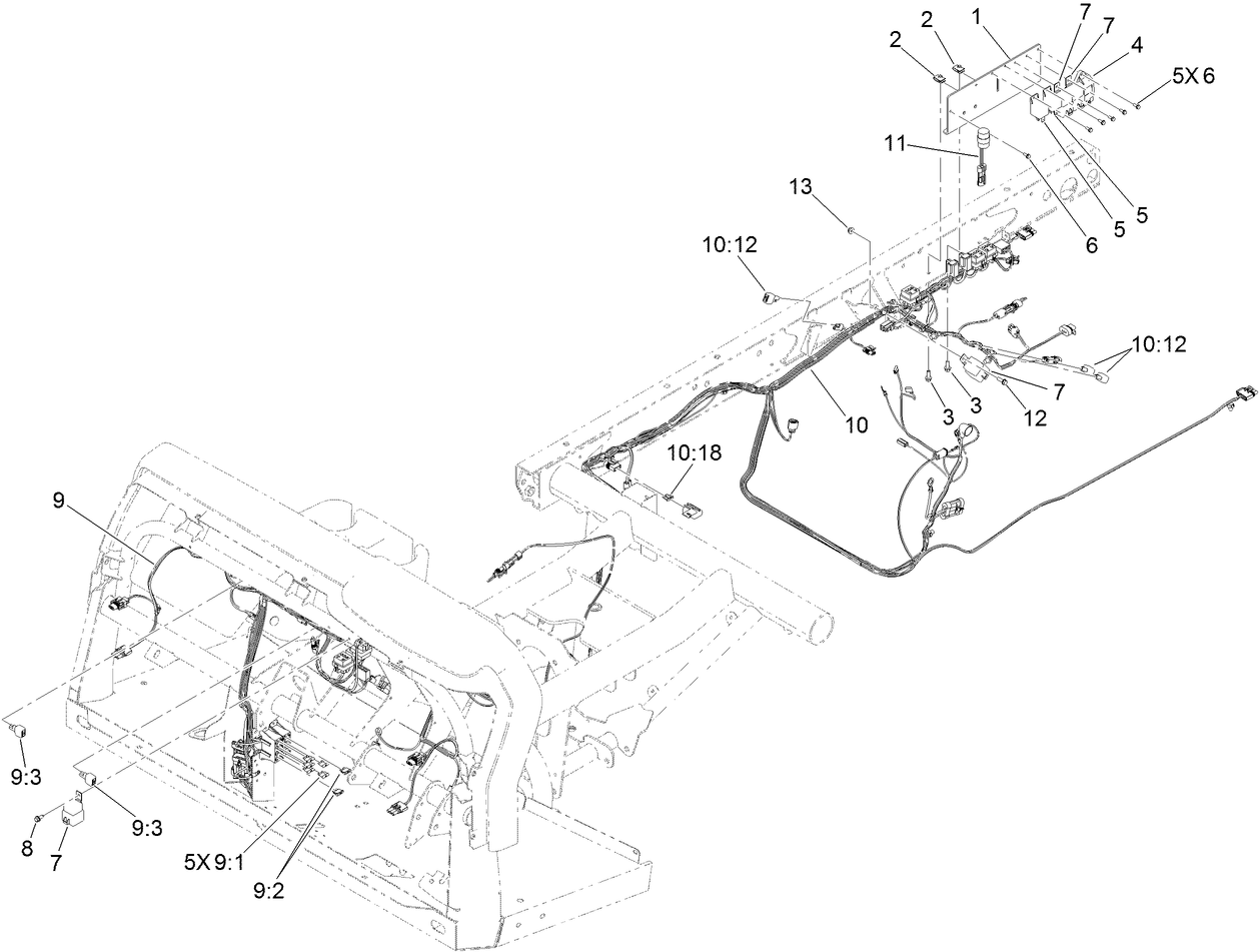 Front and Rear Wire Harness Assembly