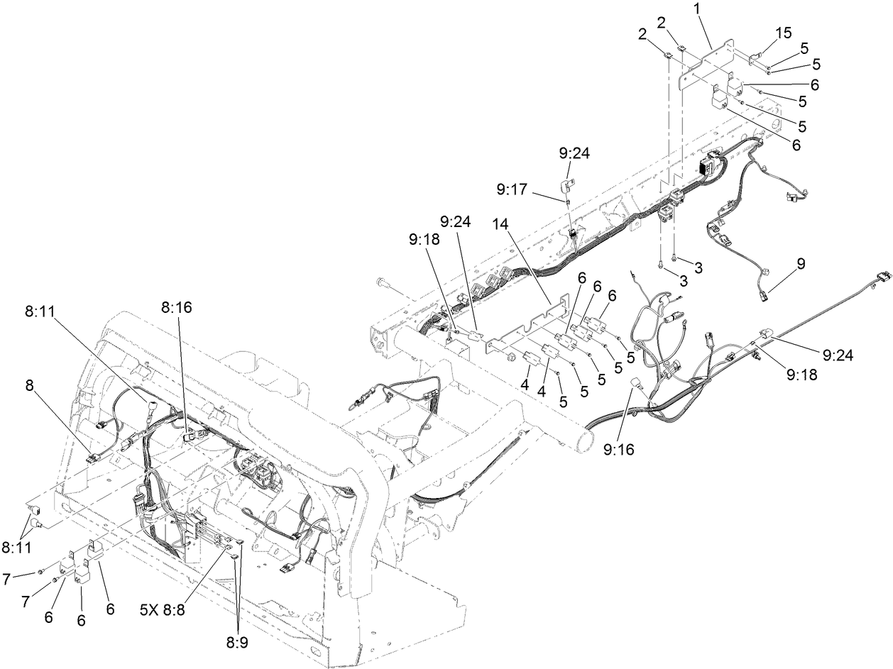 Front and Rear Wire Harness Assembly