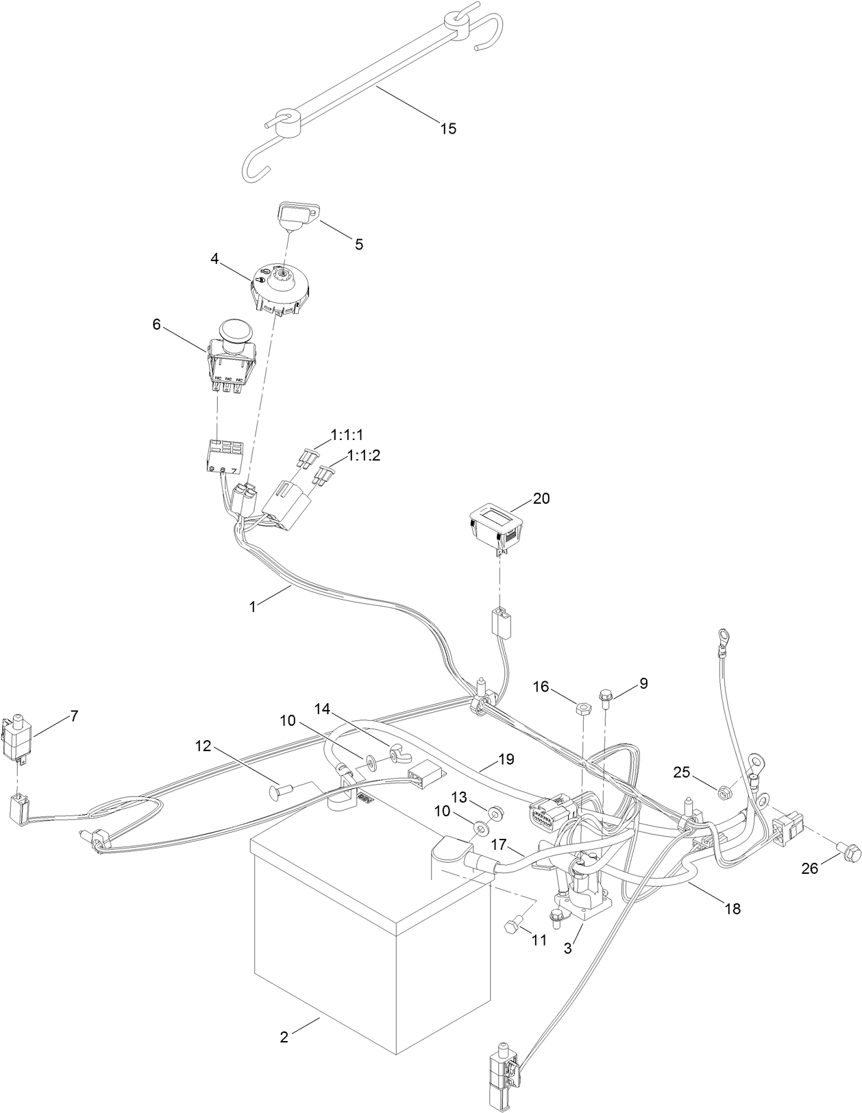 Battery and Electrical Assembly