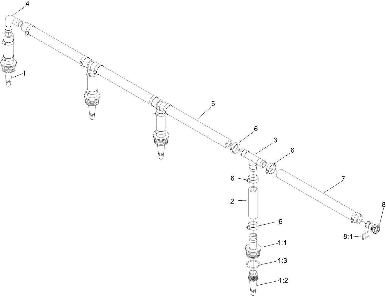 Agitation Hose Assembly No. 139-3093