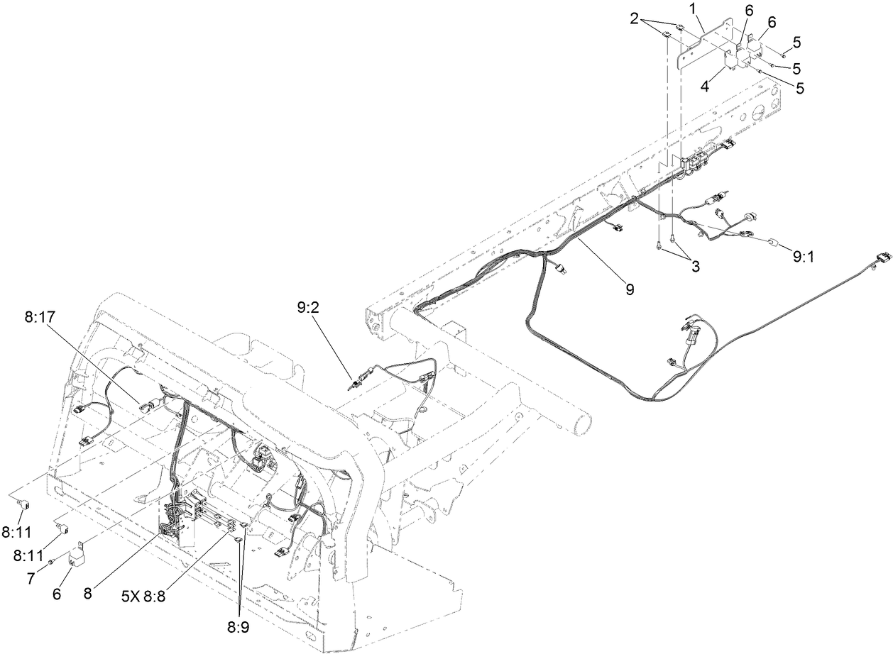 Front and Rear Wire Harness Assembly
