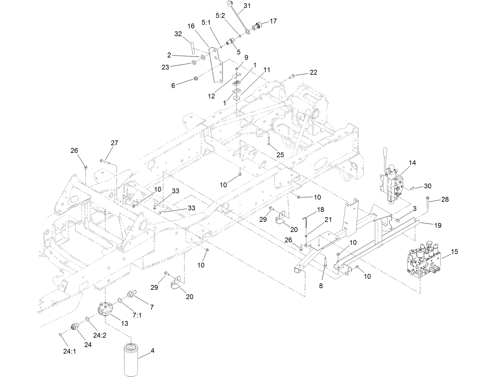 Manifold, Filter and Auxiliary Valve Assembly