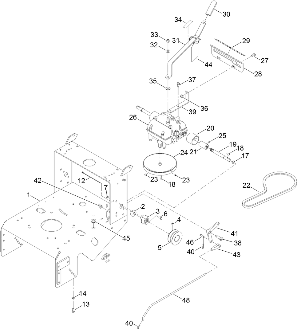 Frame and Transmission Assembly