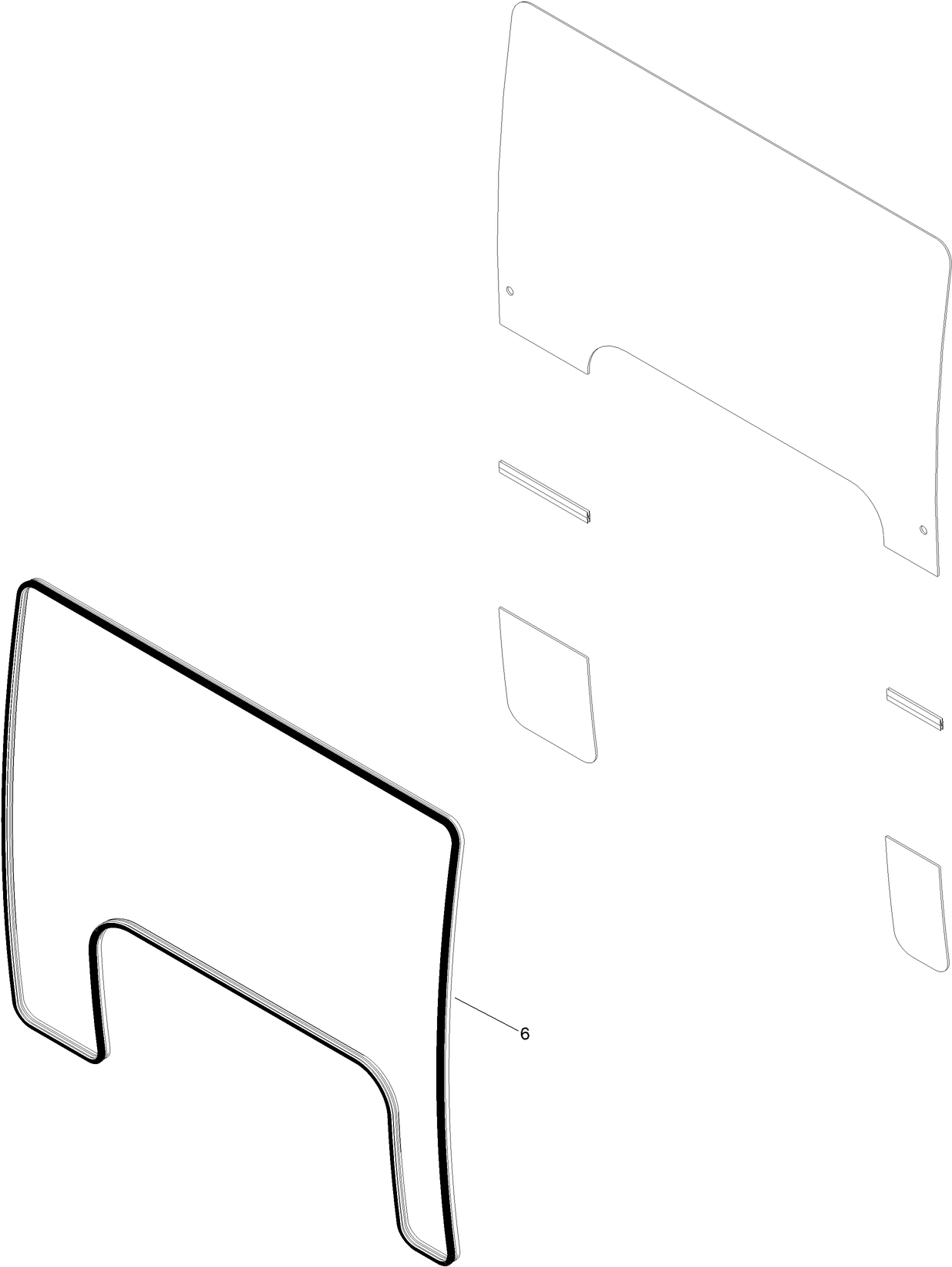 Windshield Assembly No. 137-1278