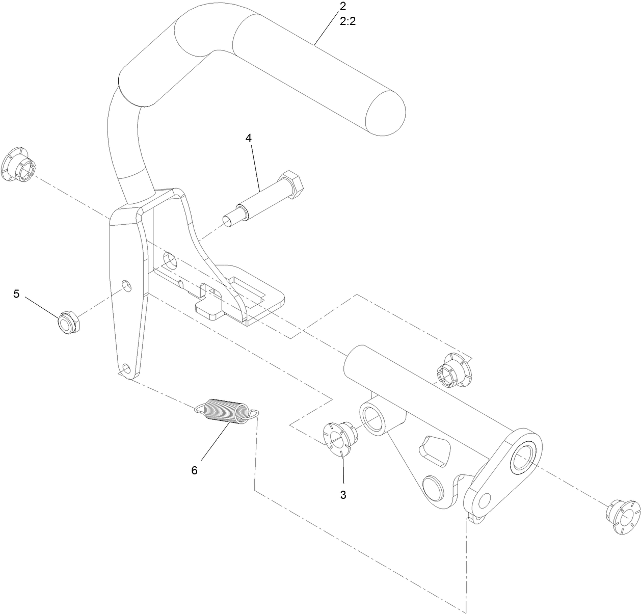Left Motion Control Assembly No. 135-1304