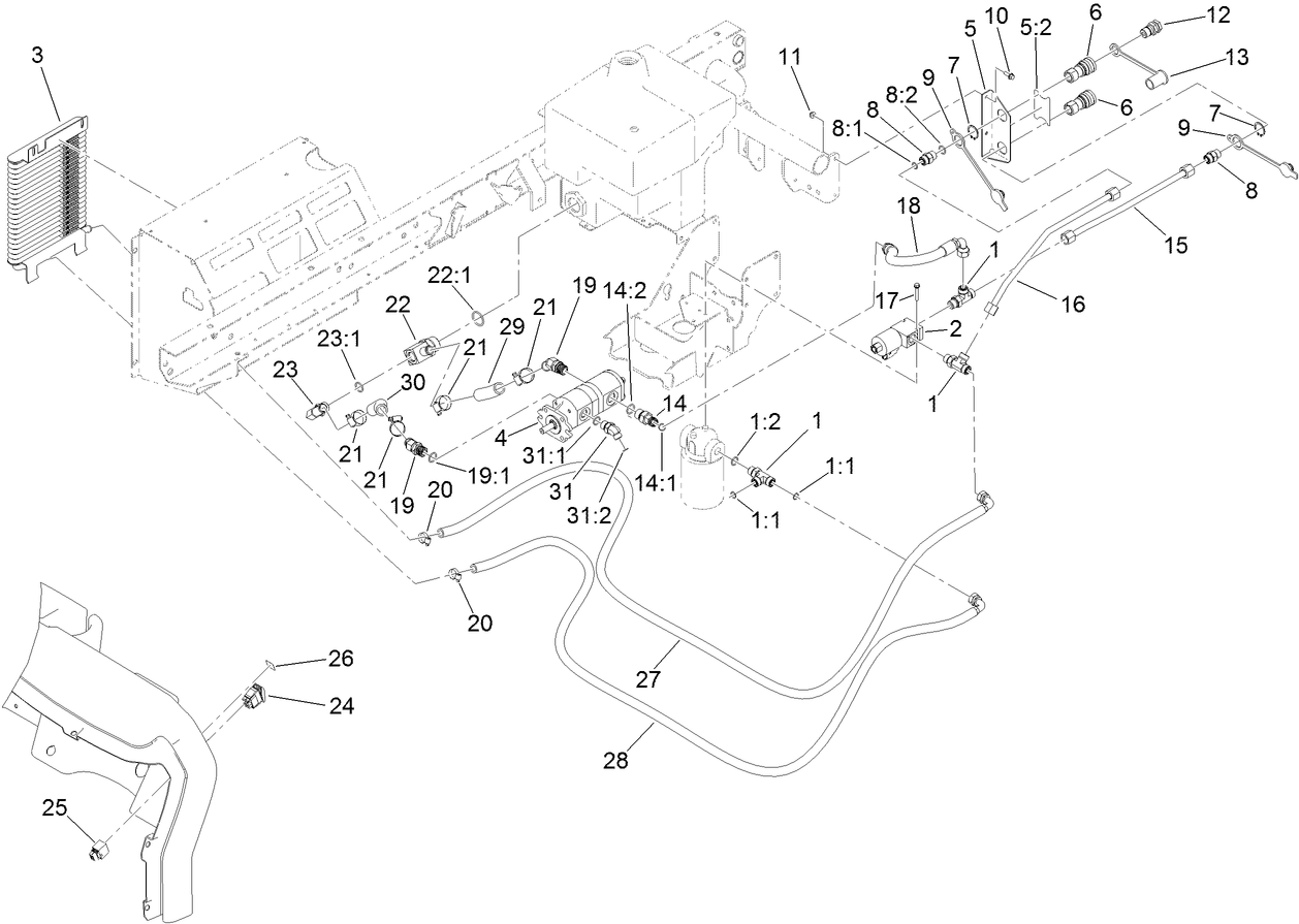High Flow Hydraulic Assembly