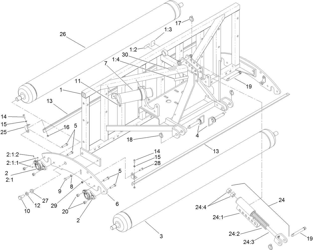 Frame and Roller Assembly