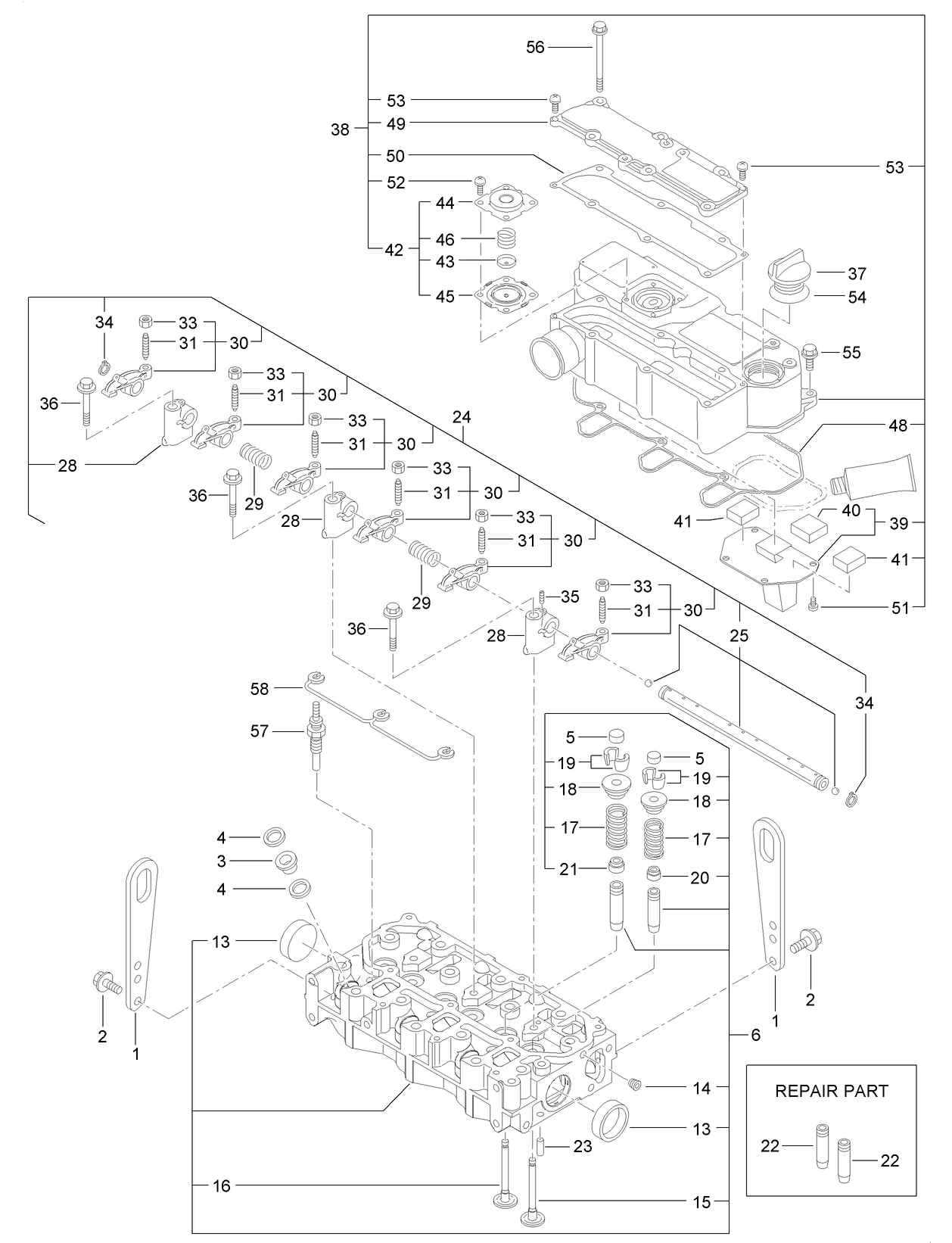 Cylinder Head and Cover Assembly