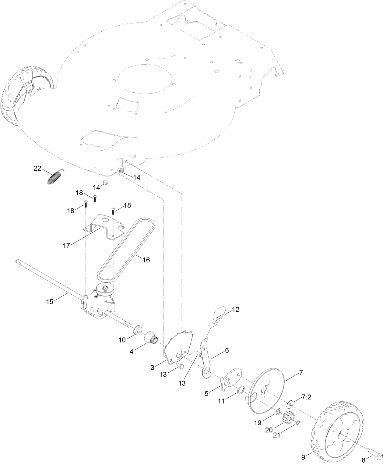 Front Wheel and HOC Assembly