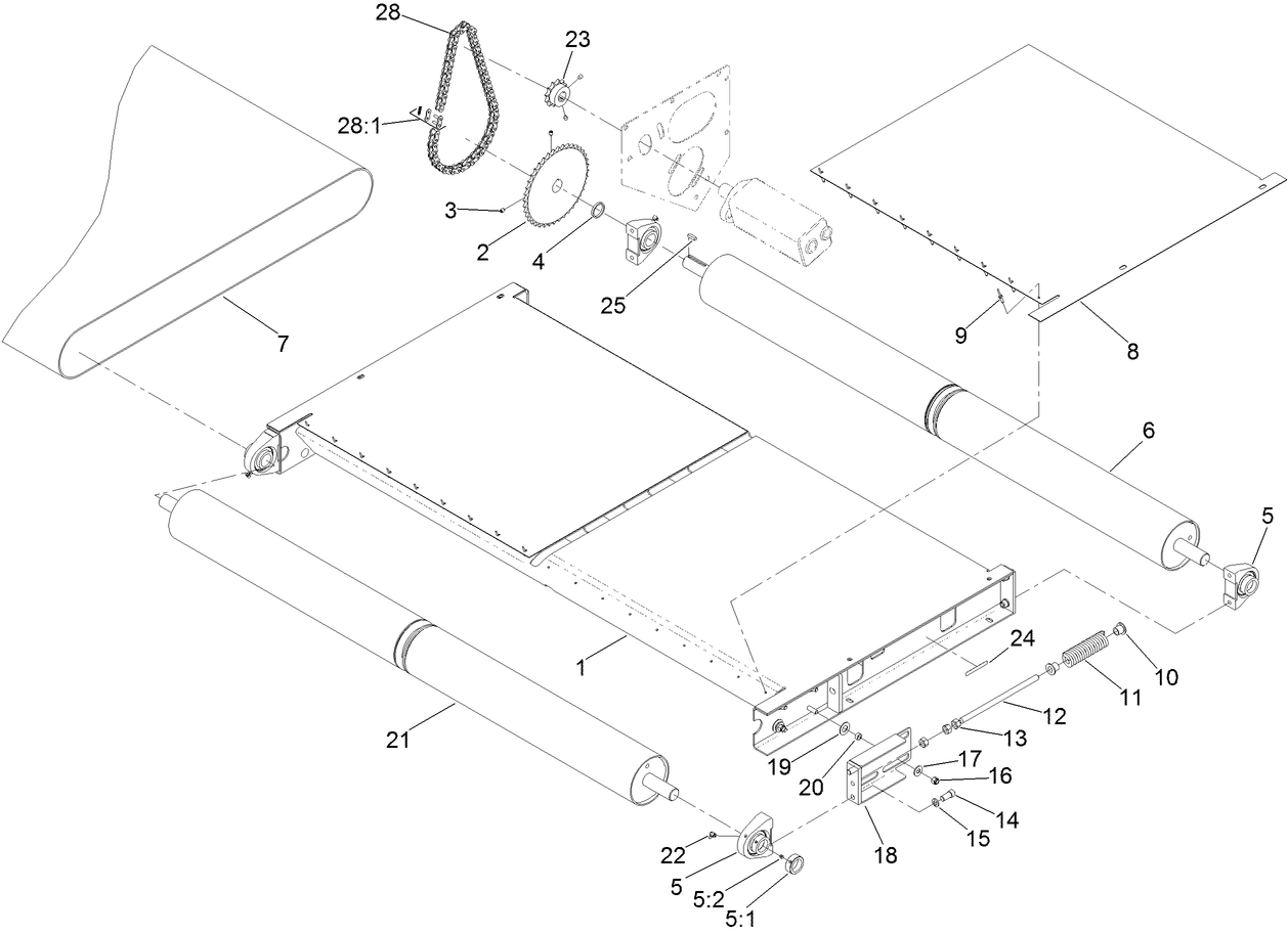 Slider Bed and Roller Assembly