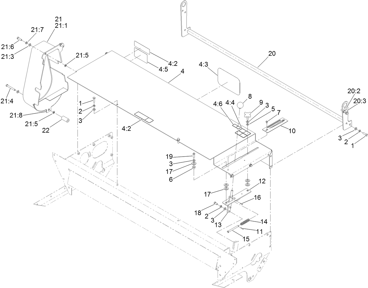 Gate Slide and Brush Guard Assembly