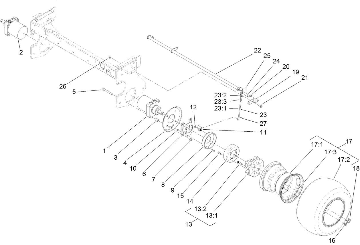 Front Wheel and Brake Assembly