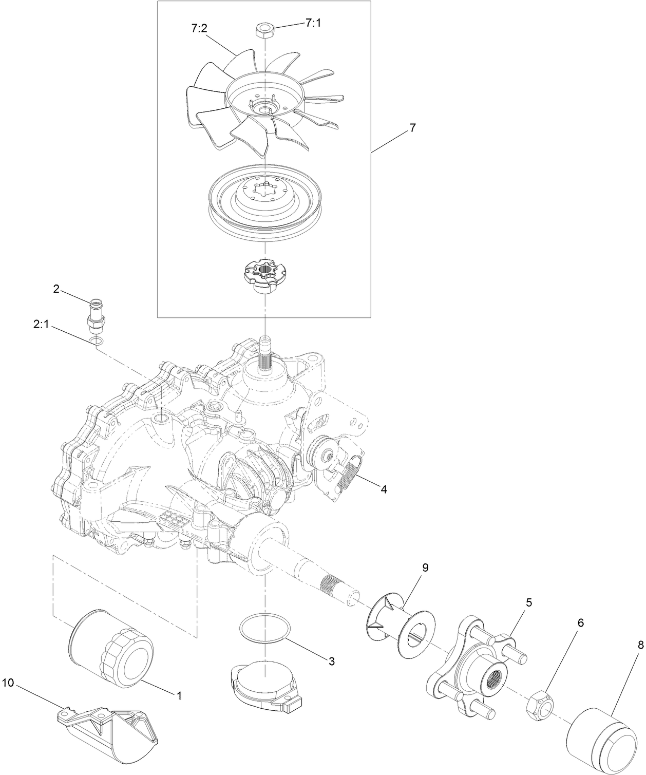 RH Transaxle Assembly No. 135-0139