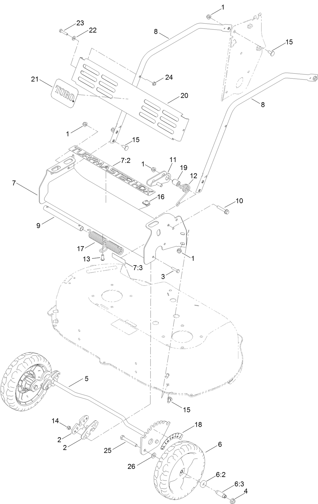 Front Wheel and Bumper Assembly