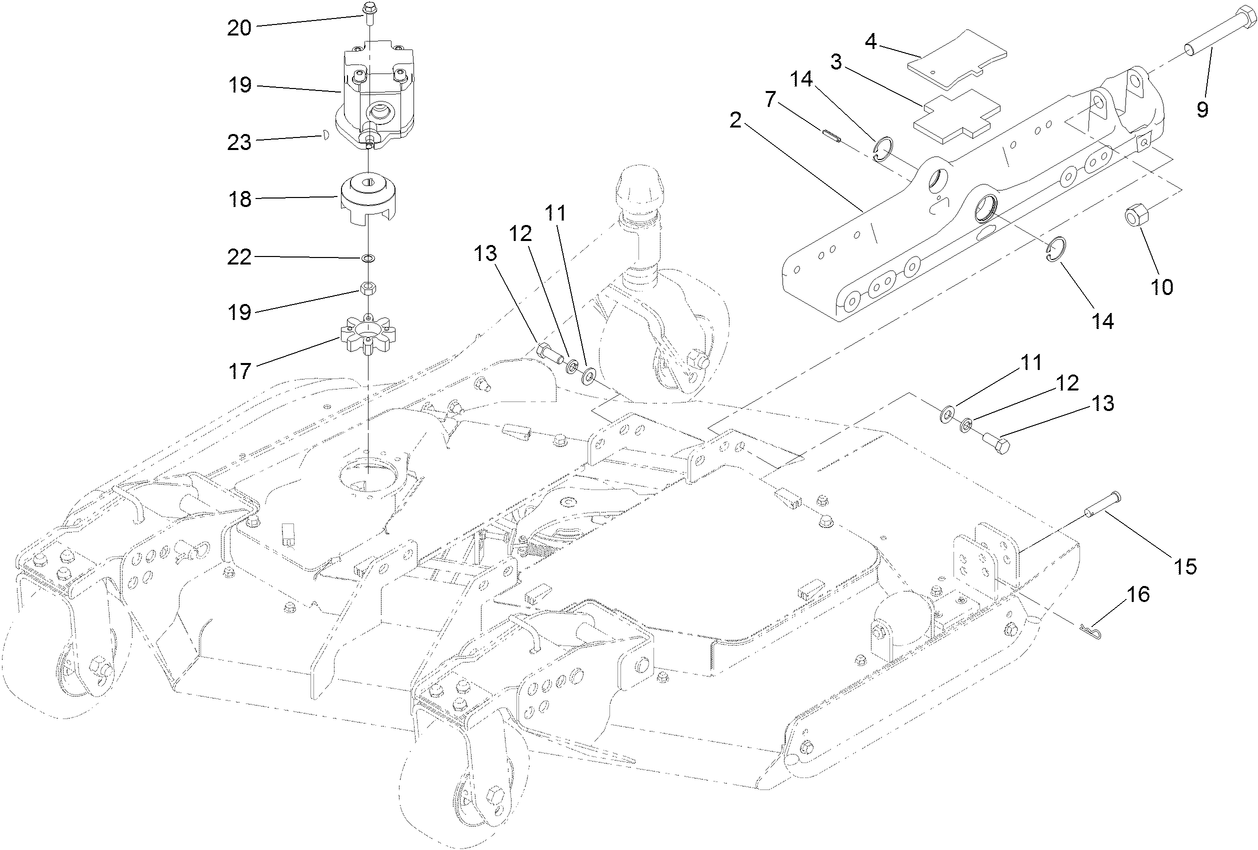 Right Deck Mount Assembly