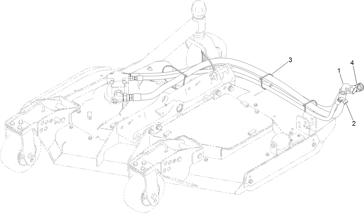 Right Deck Hose Assembly