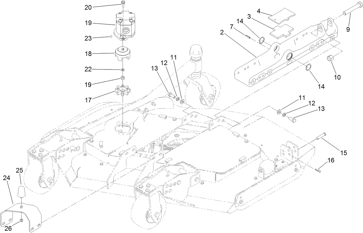 Right Deck Mount Assembly