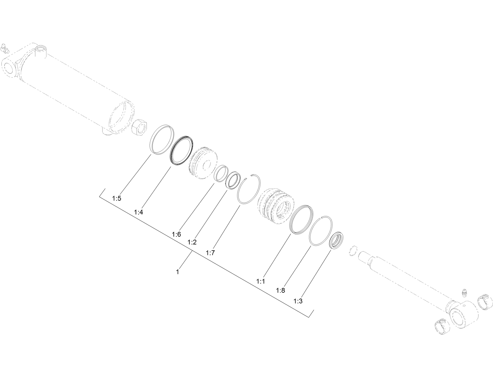 Hydraulic Cylinder Assembly No. 139-0956