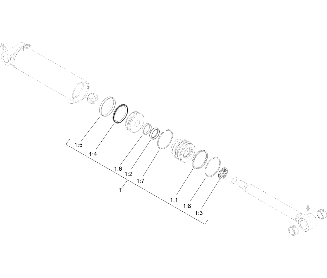 Hydraulic Cylinder Assembly No. 139-0956