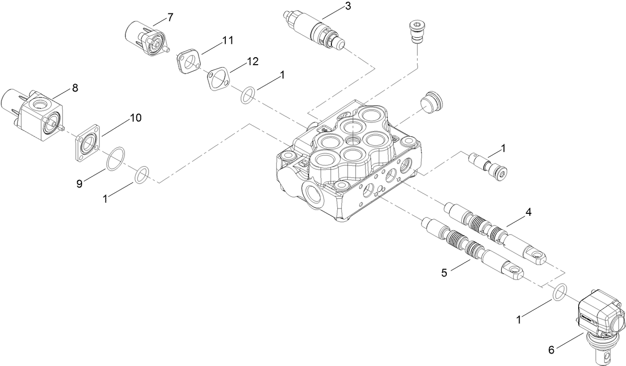 2-Spool Valve Assembly No. 115-4062