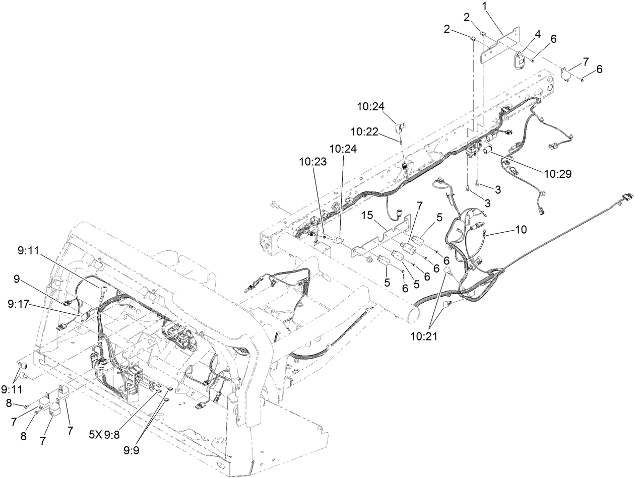 Front and Rear Wire Harness Assembly