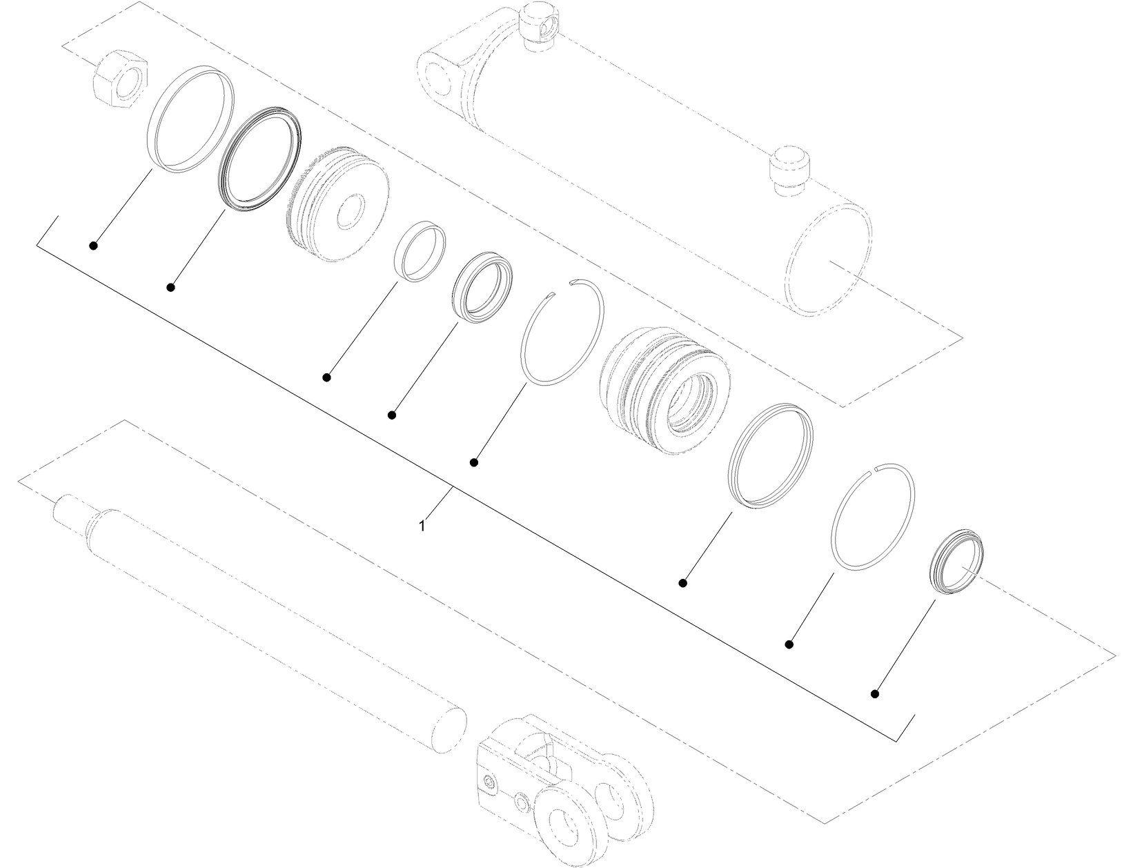 Hydraulic Cylinder Assembly No. 139-0778