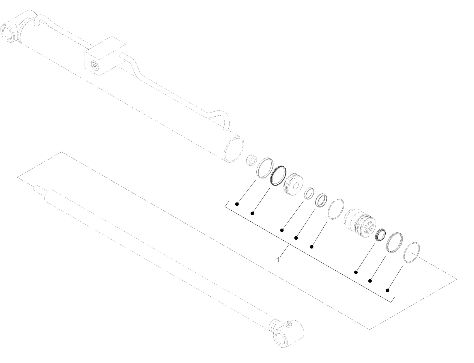Hydraulic Cylinder Assembly No. 139-0776