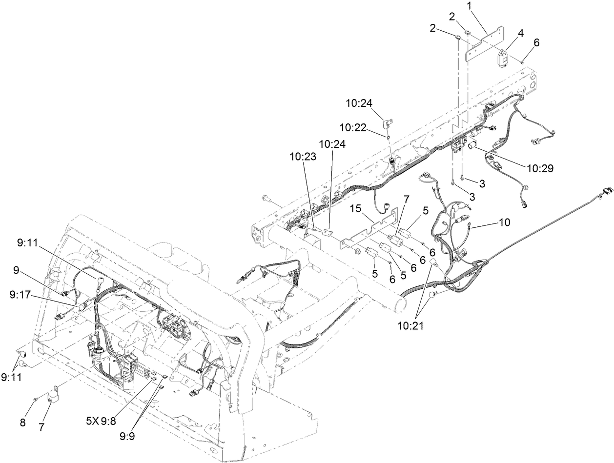 Front and Rear Wire Harness Assembly