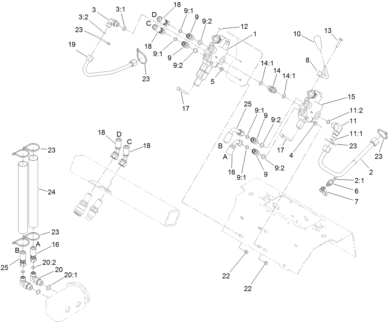 Auxiliary Valve and Selector Valve Assembly